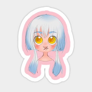 Yellow Eyes Sticker